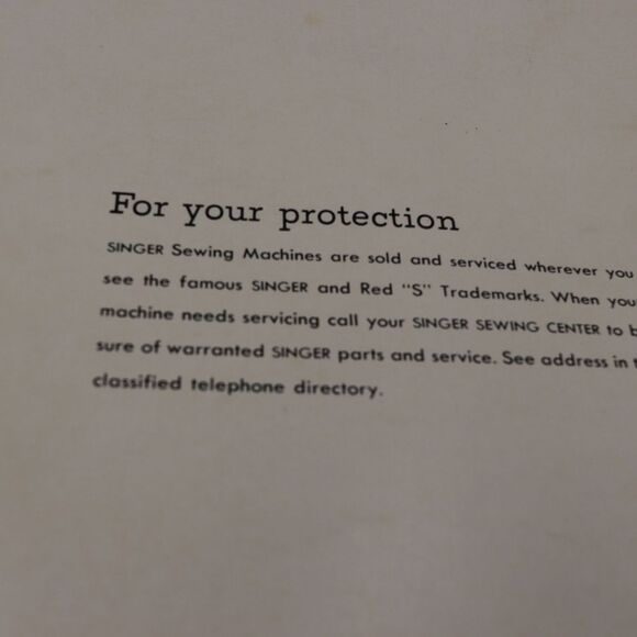 Singer 600 Vintage Zig Zag Sewing Machine Instruction Manual - Picture 3 of 6